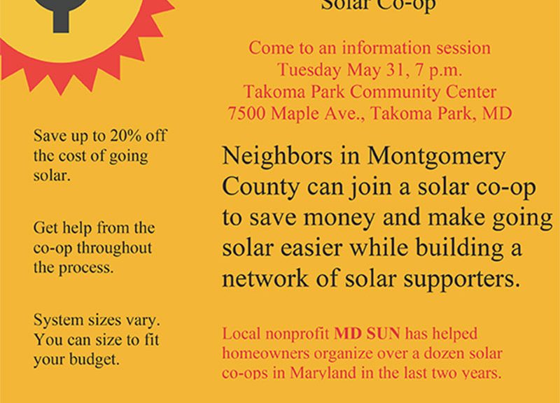 MD SUN Solar Co-op Flyer