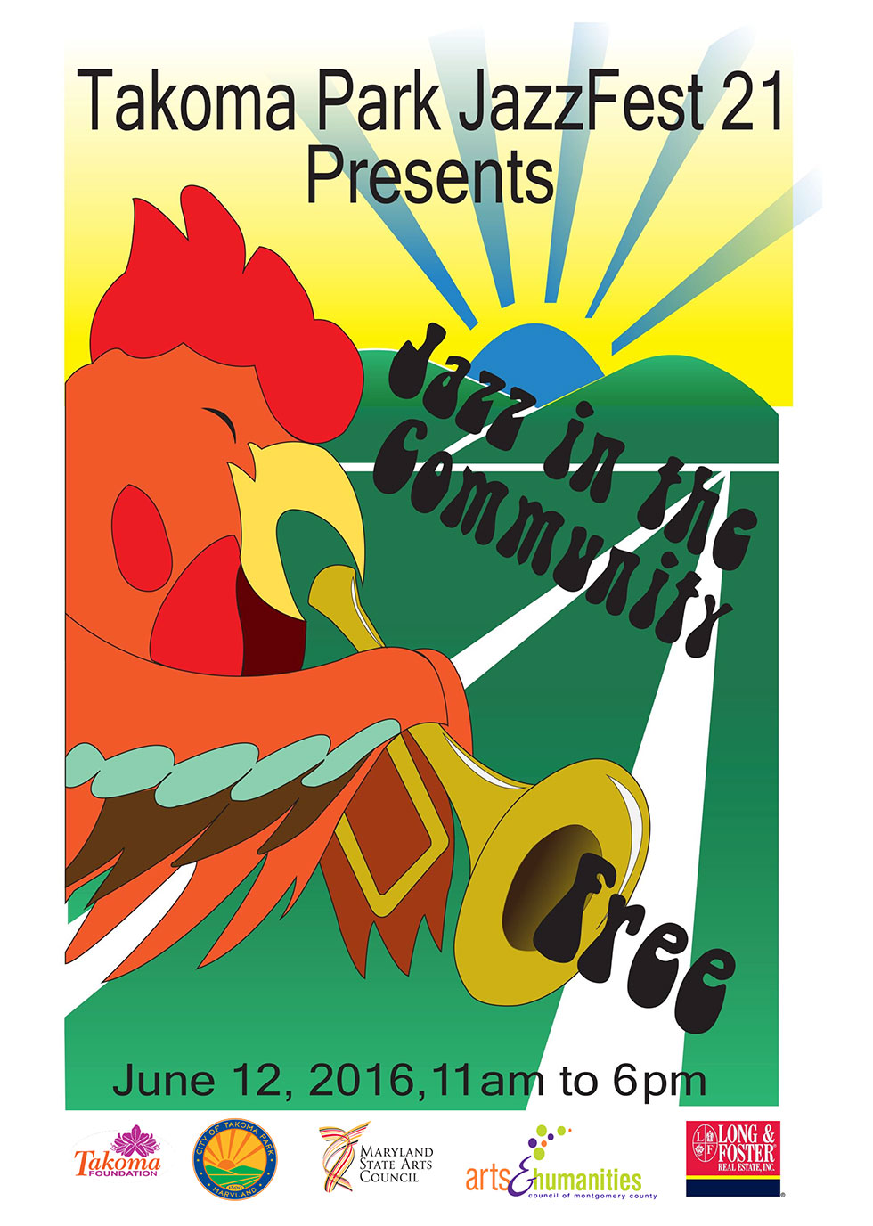 Takoma Park JazzFest 21 Flyer (news item)